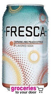 Fresca Peach Citrus Sparkling Flavored Soda Can 12 Oz