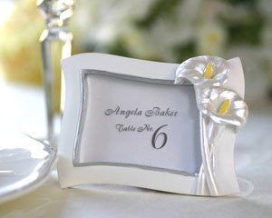 Swaying Calla Lily Pearlescent Place Card/ Photo Frame