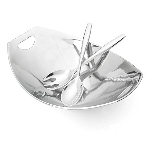 DANSK - CLASSIC FJORD MTL SALAD 3 PC SERV NEW