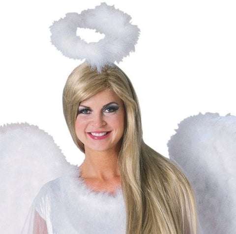 Luxurious Marabou Halo - White