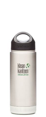 16oz Kanteen Wide Insulated (w/Stainless Loop Cap) (Color: Brushed Stainless)