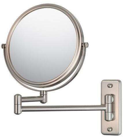 Double Arm Wall Mirror - Brushed Nickel