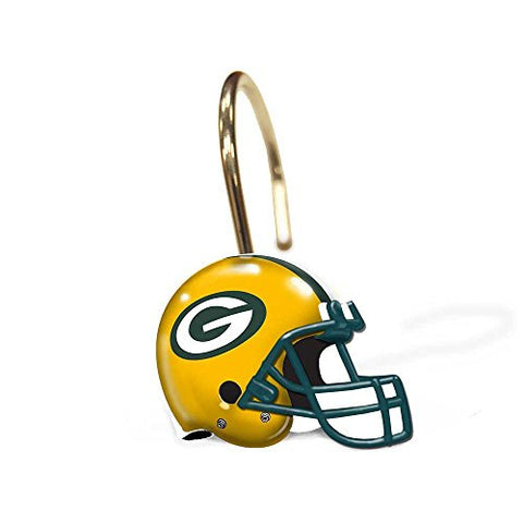 Green Bay Packers NFL Shower Curtain Rings 12-Pc Set