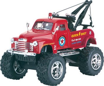 DIE CAST BIG WHEEL TOW TRUCK