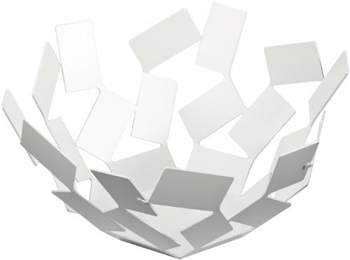 Basket, white, 10¾″ x 10¾″ - 5 in.