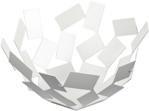 Basket, white, 10¾″ x 10¾″ - 5 in.