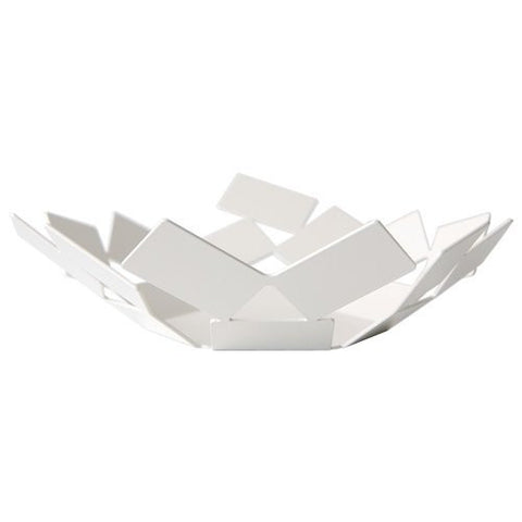 Basket, White, 9¾″ x 9¼″ - 2½ in.