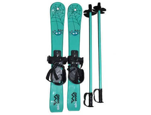 Kids 70cm Skis, Poles & Ski Weddgie