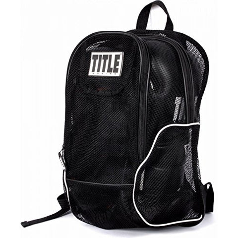 TITLE Boxing Mesh Equipment Backpack, Black