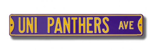 Northern Iowa, Uni Panthers Ave Street Sign, 6"x36"