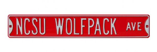 North Carolina State, NCSU Wolfpack Ave Street Sign, 6"x36"