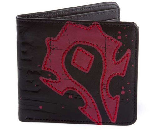 World of Warcraft Horde Crest Leather Wallet  4" x 3.5"