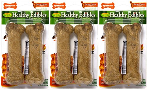 Nylabone, Healthy Edibles, Bacon - Wolf (5.5"), 2 pack