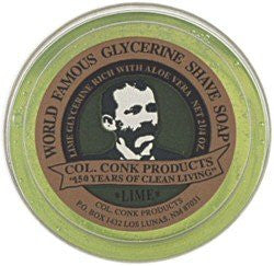 Colonel Conk Lime Glycerin Shave Soap (64g/2.25oz)
