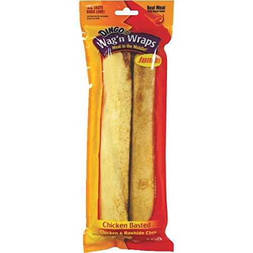 DINGO 2PK JUMBO CHICKEN BASTED WAG N WRAP