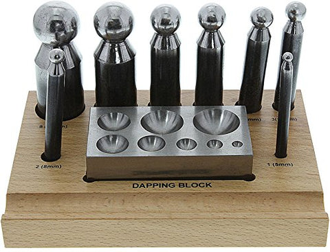 DAPPING SET BLOCK W/ 8 PUNCHES