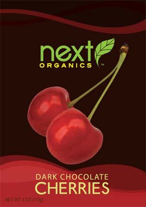 Next Organic Dark Chocolate Cherries, 4 oz