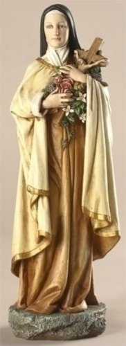 Joseph Studio St. Therese Figure, 10"h x 3.25"w x 2.75"d