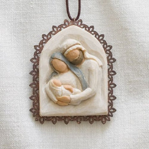 Holy Family Metal-edged Ornament