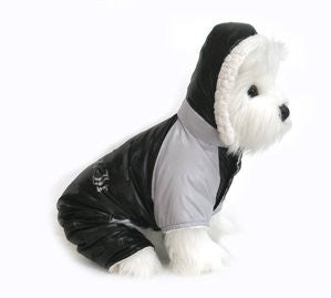 Black and Grey Ruffin It Dog Snow Suit Harness Small