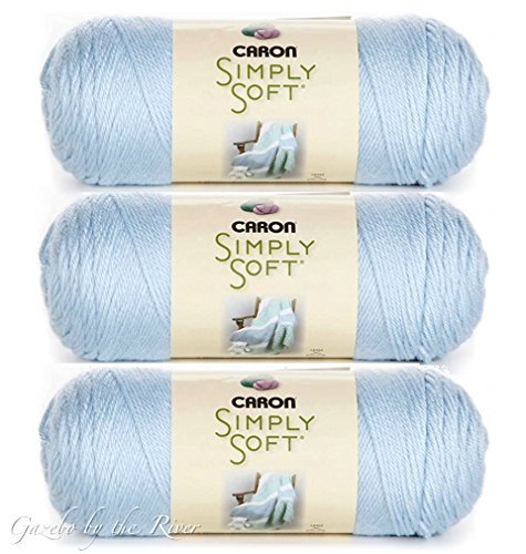 Caron Simply Soft Yarn 6 oz, Soft Blue