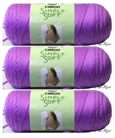 Caron Simply Soft Yarn - Brites Grape 315 Yards 6 OZ