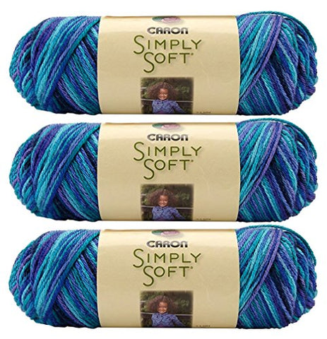 Caron Simply Soft Yarn - Paints Oceana 204 Yards 4 OZ