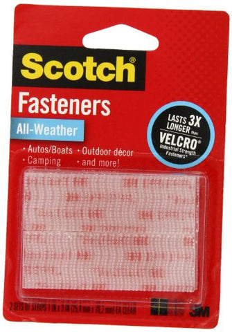 Dual Lock Reclosable Fasteners Clear 1 in x 3 in