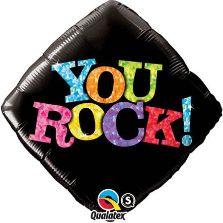 You Rock Black Foil - Flat (18 inches)