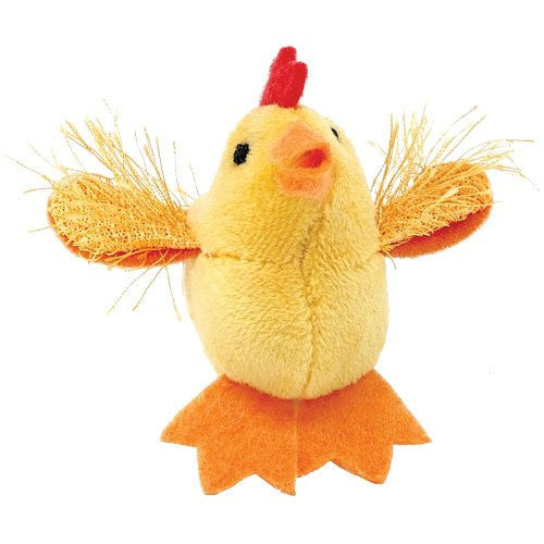 Multipet Look Who's Talking Cat Toys Chicken