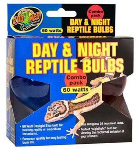 ZOO-MED LABORATORIES 60W DAY/NIGHT COMBO PACK DBC1