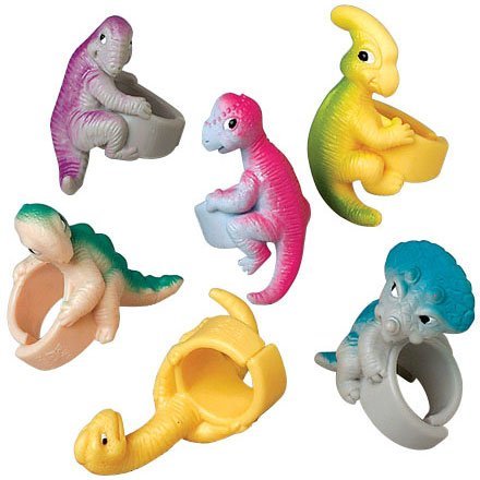 BABY DINO RINGS - 12pcs