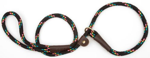 Mendota Slip Lead - Black Confetti, 1/2" x 6'