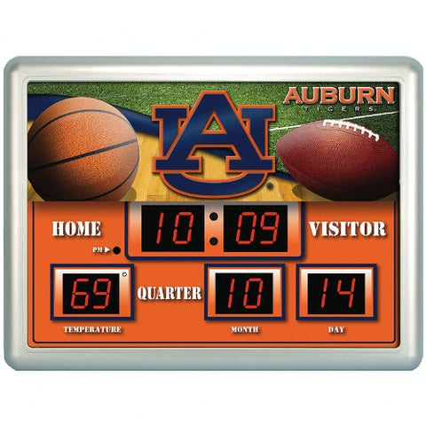 Auburn Tigers Scoreboard Desk Clock