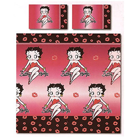 Betty Boop Lips double duvet - 200cm x 200cm (78in x 78in) Pillowcase size: 48cm x 75cm (19in x 29in) x 2