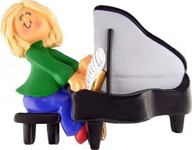 Musician Playing Piano: Female, Blonde