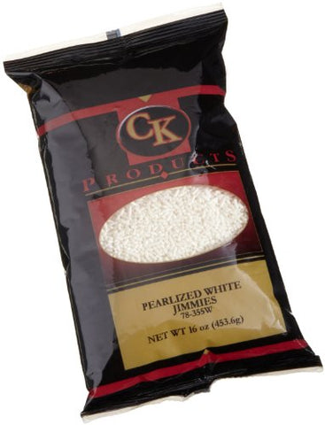 White Pearlized Jimmies 16 oz