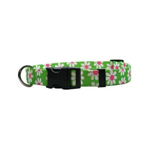 Hip Floral Fashions Collection - Green Daisy, Standard Collar, X-Small