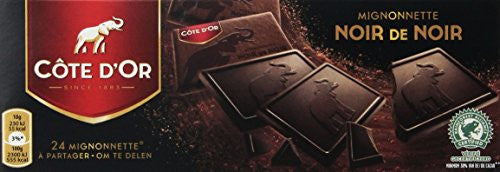 BELGIUM CHOCOLATE SOURCE, COTE D'or, 24pc DARK MIGNONETTES 8.4OZ BOX