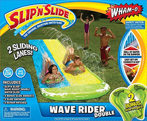 Slip ‘N Slide 16-Feet Double Wave Rider with 2 Slide Boogies