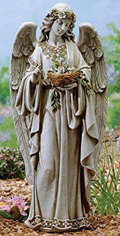 Joseph Studio 24" Angel Holding Nest Statue