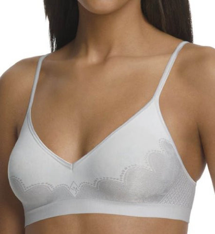 Hanes ComfortFlex Fit  Corsetry Detail Wirefree Bra, White, XL