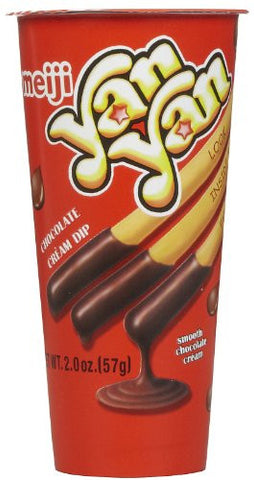 Yan Yan Cookie Sticks with Chocolate Dip, 2 oz