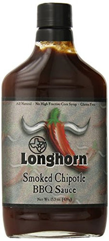 Texas Longhorn Smokey Chipotle Barbecue Sauce 15 oz