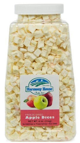 Freeze Dried Apple Dices (4 Oz)