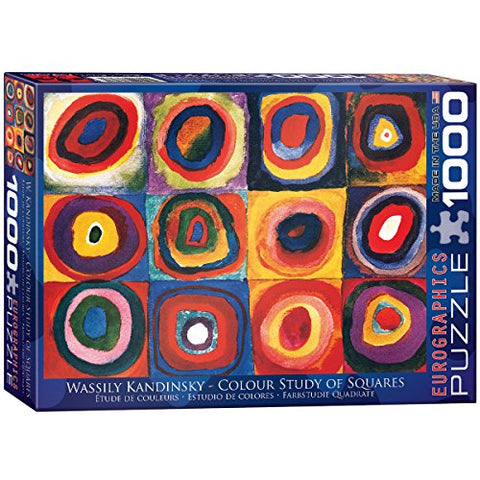 Color Study of Squares, Wassily Kandinsky 1000 pc 14x10 inches Box, Puzzle