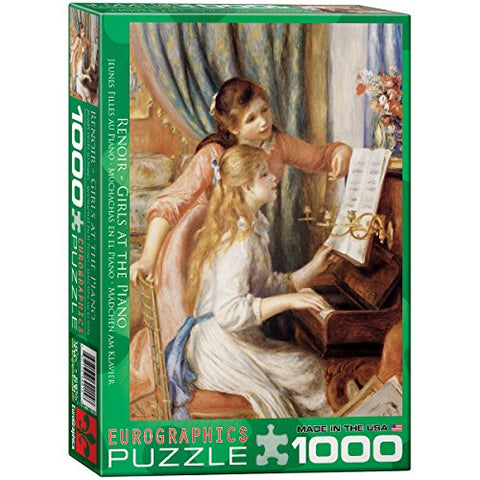 Girls on the Piano, Pierre-Auguste Renoir 1000 pc 10x14 inches Box, Puzzle