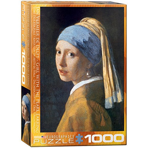Girl with the Pearl Earring, Jan Vermeer de Delft 1000 pc 10x14 inches Box, Puzzle