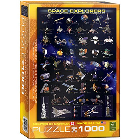 Space Explorers 1000 pc 10x14 inches Box, Puzzle