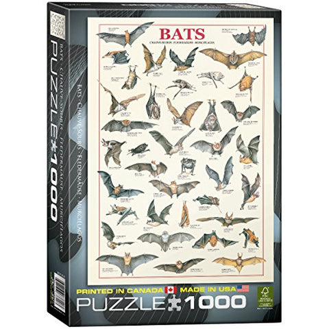Bats 1000 pc 10x14 inches Box, Puzzle
